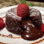 Perfectly baked chocolate lava cakes recipe served with powdered sugar