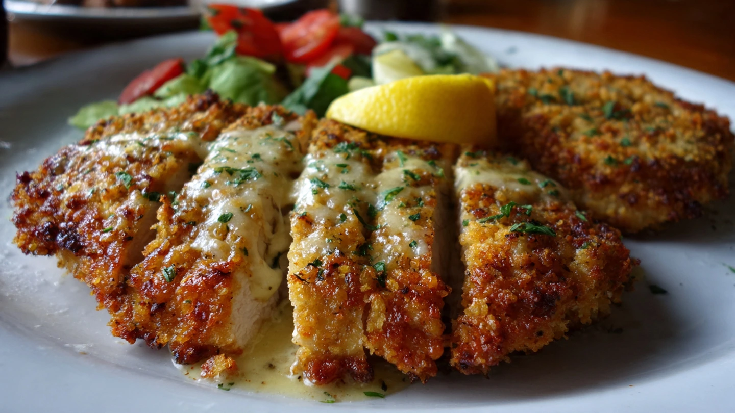 Raw Parmesan Crusted Chicken breasts seasoned and ready to bake, copycat Longhorn Steakhouse recipe